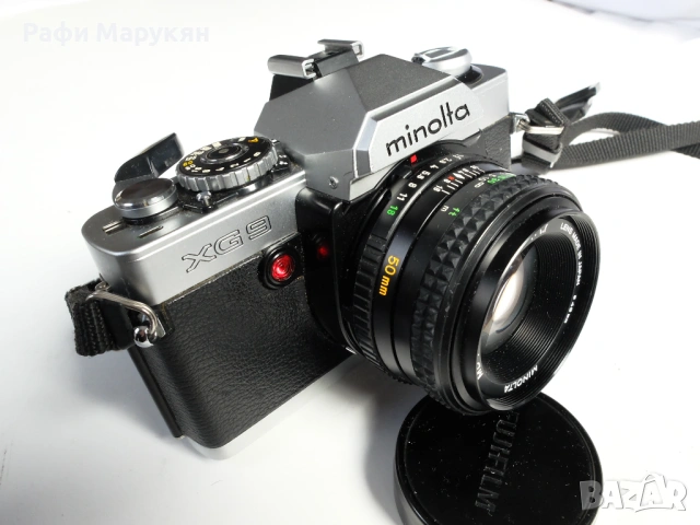 SLR "MINOLTA XG-9"  филмов, здрав, стабилен и сигурен, снимка 2 - Фотоапарати - 54035689