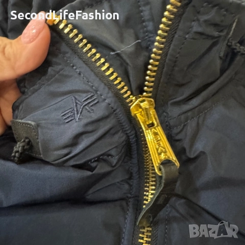 Дамско Яке Alpha Industries размер М тъмно синьо, снимка 11 - Якета - 52439541