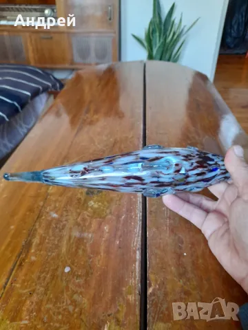 Стъклена фигура,фигурка,риба #6, снимка 5 - Други ценни предмети - 48026256