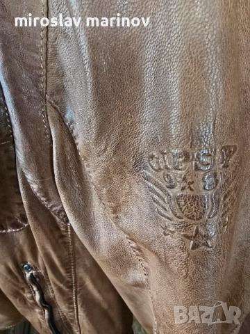 Продавам мъжко кожено яке , снимка 9 - Якета - 52788835