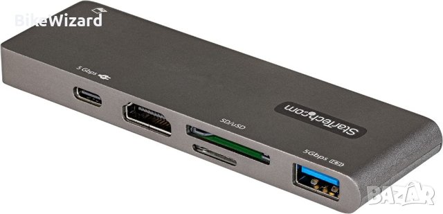 StarTech 5 в 1 USB-C Multiport Adapter за MacBook Pro/Air - USB-C към 4K HDMI, 100W НОВО, снимка 5 - Лаптоп аксесоари - 40739282