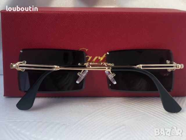 Cartier Мъжки слънчеви очила правоъгълни 3 цвята черни кафяви сини, снимка 16 - Слънчеви и диоптрични очила - 51739091