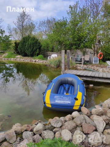 лодкa надуваемa  INTEX Challenger 2  к-т с помпа и гребла риболов, снимка 3 - Водни спортове - 40500513