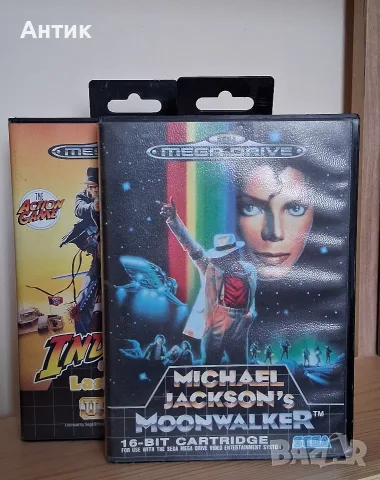 Ретро Видео Игри SEGA Mega Drive Made in Japan / Michael Jackson Moonwalker Indiana Jones 