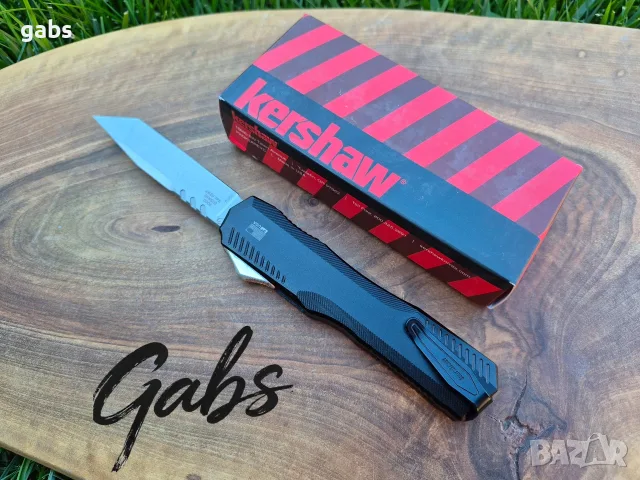 Автоматичен нож Kershaw Livewire 9000TCF,Auto Tanto, снимка 6 - Ножове - 56140457