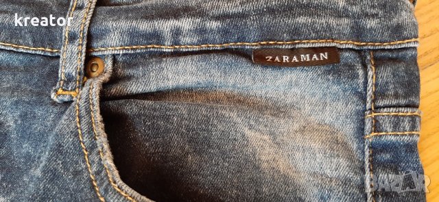 zara man jeans оригинал denim collection размер 32 slim fit, снимка 3 - Дънки - 29527875