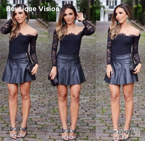 Ново! Стилна блуза с бродерия