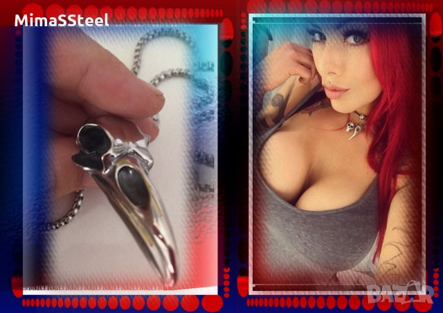 МАСИВНО Колие “Гарванът на Один” стомана S. Steel 316L, снимка 2 - Колиета, медальони, синджири - 27825048
