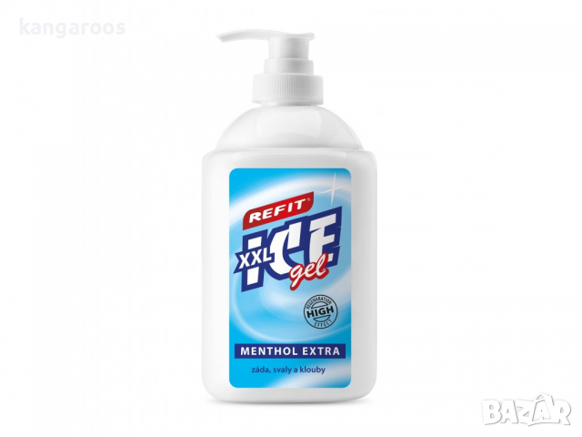 Refit Ice Gel Menthol Extra 500 ml. Помпа – охлаждащ гел при много силна болка с незабавен ефект, снимка 1 - Други - 36428917