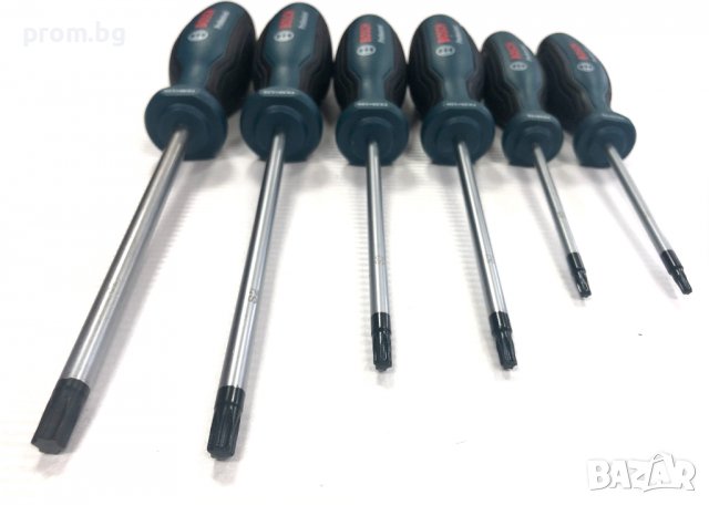  BOSCH Professional 6 броя TORX отвертки, отвертка, Германия, снимка 6 - Отвертки - 37203742