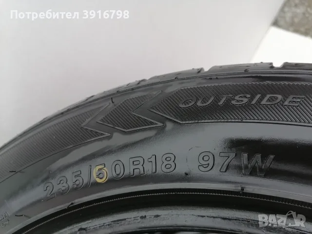 4бр. летни гуми 235 50 18 VW Tiguan Sharan Audi Q3 BMW e38 X3 Ford Kuga S-Max Galaxy Volvo V60, снимка 3 - Гуми и джанти - 55790875