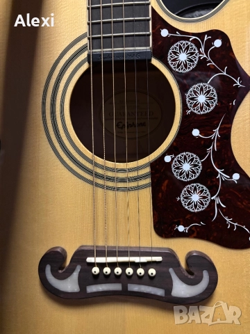 Epiphone EJ-200CE Super Jumbo 2015 Natural, снимка 6 - Китари - 52650315