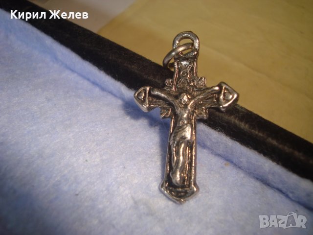 ПОСРЕБРЕНО РАЗПЯТИЕ КРЪСТЧЕ РЕЛЕФНО 92851, снимка 6 - Колиета, медальони, синджири - 36902434