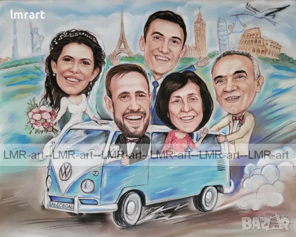 Рисувам ръчно КАРИКАТУРИ, ШАРЖ, снимка 5 - Картини - 52228196