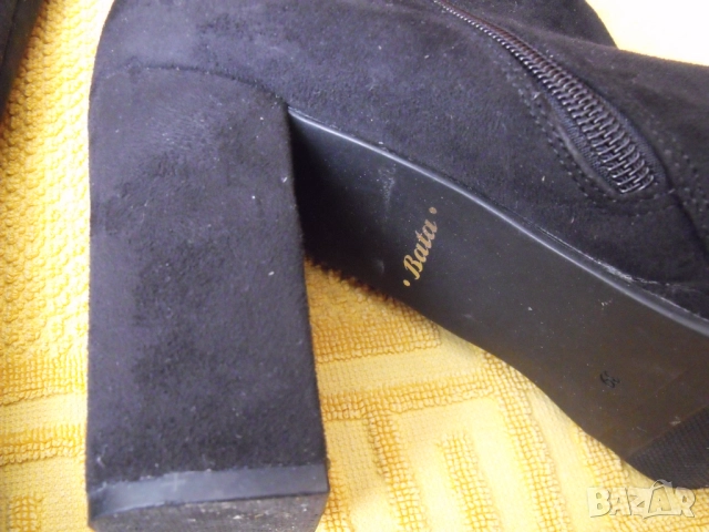Велурени ботуши BATA, снимка 3 - Дамски ботуши - 52158149