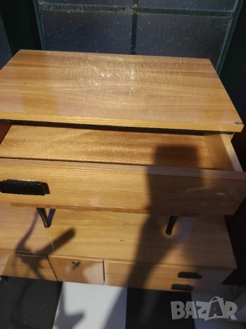 Арт Деко елегантни  мебели светъл боров фурнир и черни акценти, снимка 7 - Шкафове - 50992117