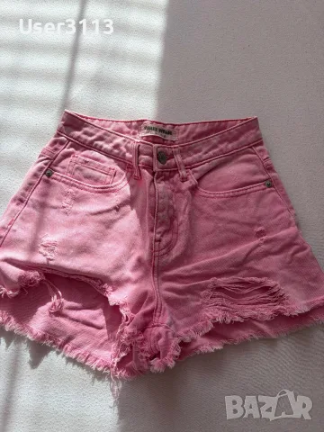 Къси дънки Bershka Cropp , снимка 4 - Къси панталони и бермуди - 55883585