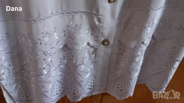 Дамски копринени и сатенена ризи ,нова риза с бродерия, снимка 4 - Ризи - 36823010