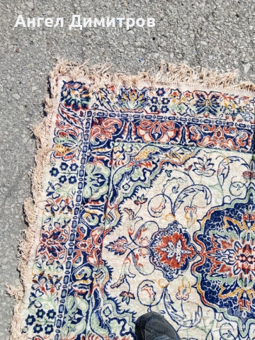 Персийски килим соц производство Сливен , снимка 6 - Антикварни и старинни предмети - 51636680