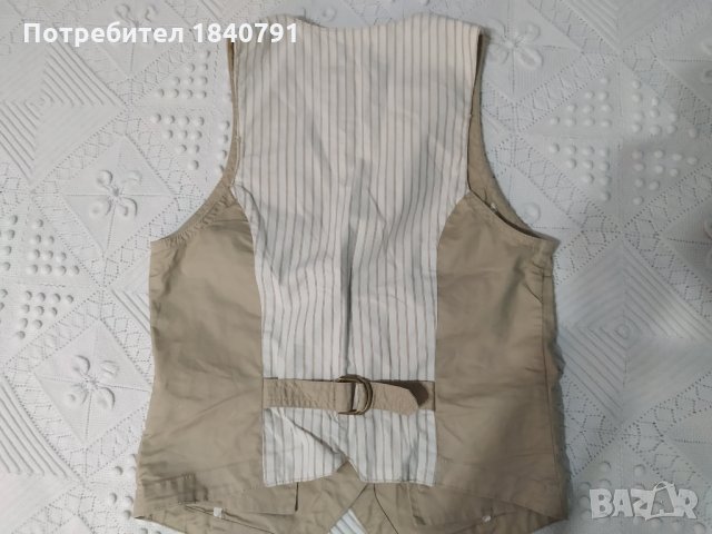 Пясъчен цвят елек H&M (L.O.G.G.) , снимка 2 - Корсети, бюстиета, топове - 30808292