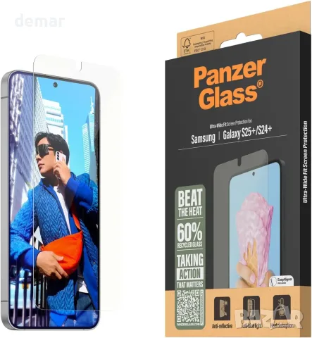 Стъклен протектор PanzerGlass за Samsung Galaxy S25 Plus