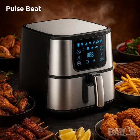 Фритюрник Еър фрайър Scheffler LQ-5001BS – 5.5L здравословно готвене с до 80% по-малко мазнина, снимка 2 - Фритюрници - 52429611