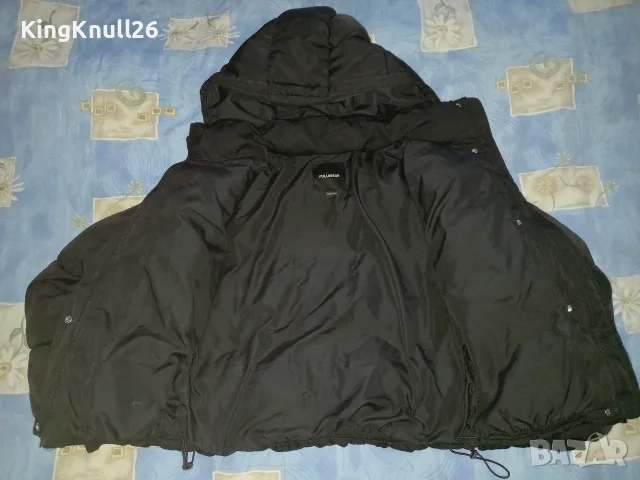 Черно яке Pull& Bear, снимка 2 - Якета - 56126897