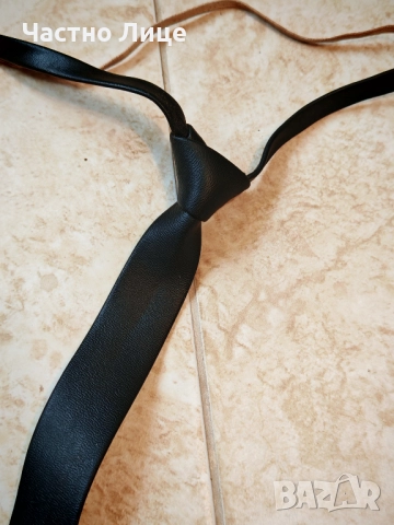 Рядка Българска Военна Офицерска Кожена Вратовръзка