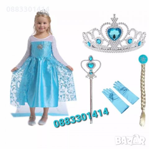 Рокля Елза Замръзналото кралство Frozen , снимка 7 - Детски рокли и поли - 34456068