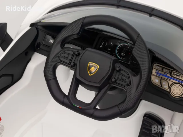 Lamborghini Revuelto 12V - Детска акумулаторна кола, Бяла, EVA гуми, снимка 6 - Детски велосипеди, триколки и коли - 49731547