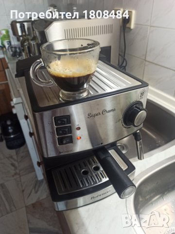 Кафемашина Ронсон с ръкохватка с крема диск, работи перфектно и прави страхотно кафе с каймак , снимка 2 - Кафемашини - 44226143