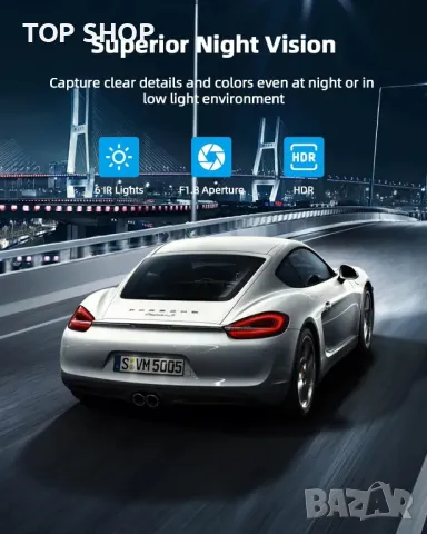 Видео регистратор - Dash Cam Kussla с 2GB SD карта подарък, снимка 8 - Аксесоари и консумативи - 48492407