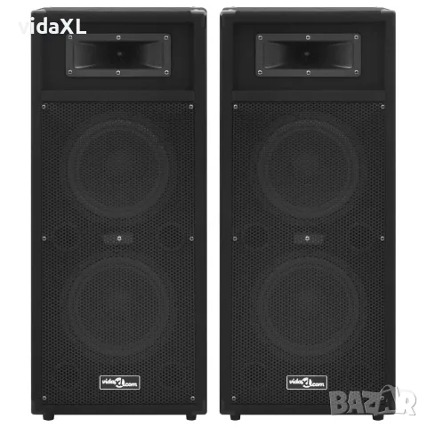 vidaXL Професионални пасивни Hifi говорители за сцена 2 бр 1000W черни, снимка 2 - Тонколони - 56147667
