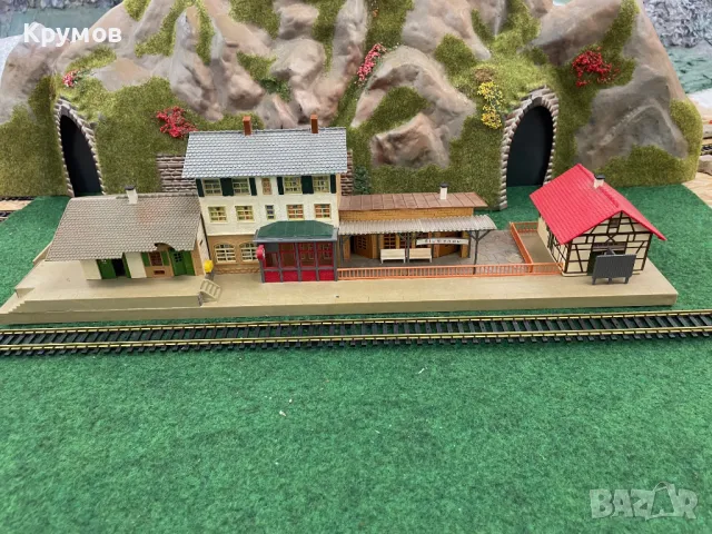 Модел на гара за макет на влак HO 1:87 ЖП моделизъм, снимка 1