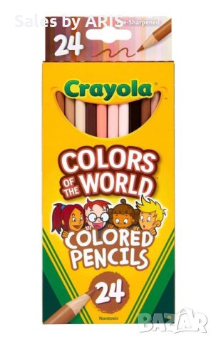 Моливи CRAYOLA Colours of the World- различни цветове (опаковка от 24броя), снимка 1