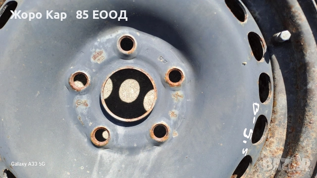 Желязна Джанта 15 цола 5x112 VW Passat 5.5 / Фолксваген Пасат 5.5 , снимка 11 - Гуми и джанти - 54274340