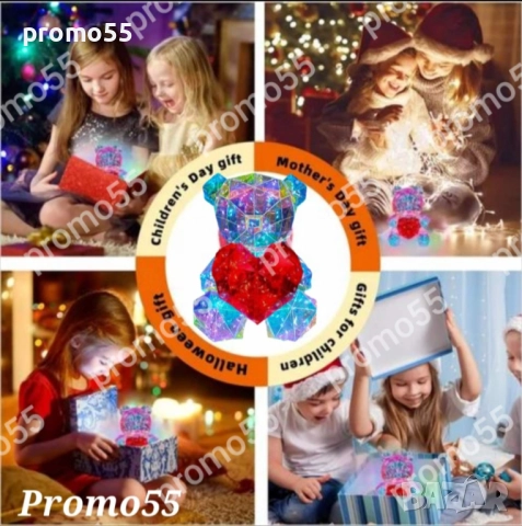 Светещо Мече със Сърце 3D в Луксозна Кутия с Панделка, снимка 10 - Други - 52343840