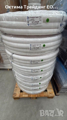 Медна тръба с изолация 3/8"х0.80 (ф9.52), на руло 50m, снимка 2 - Климатици - 53054090