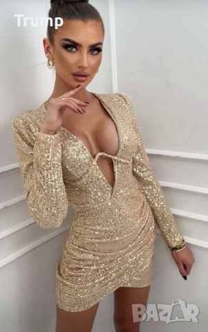 Секси парти рокля паети размер стандарт