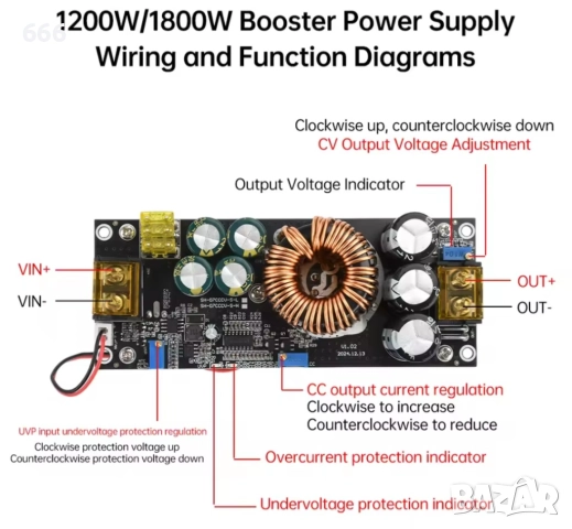 Понижаващ преобразувател, снимка 3 - Друга електроника - 52898560