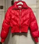 Червено пухено яке, снимка 1