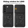 За Realme C100 5G / C83 5G Удароустойчив TPU PC Калъф с Въртяща Стойка, Плъзгащо Капаче за Камерата , снимка 15