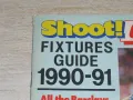 Програма за мачовете от английските първенства за сезон 1990-91 - издание на списание Шут SHOOT, снимка 2