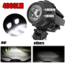 Мотоциклетни фарове LED 10-30V, предни, спомагателни, за мъгла, 4000LM 6000K IP67, снимка 4
