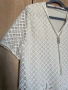 Уникална блуза бяла, цялата от бродерия - 2XL, снимка 4