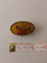 Викторианскан брошка от естествен кехлибар , снимка 6