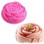 1717 Силиконова форма за кекс РОЗА форма за печене сладкиш цвете, снимка 5
