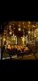 Светеща завеса светлинна верига перде осветление Коледни лампички 130 LED топло бяло, снимка 10