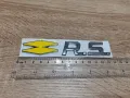 Renault RS Рено Р.С емблема жълто със сребристо, снимка 2