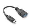OTG кабел за захранване, USB-А(ж), TYPE-C(м), 0,2m